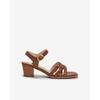 Simplet By Esquire Simple Women Lauren Buckle Stitch Sandals Brown
