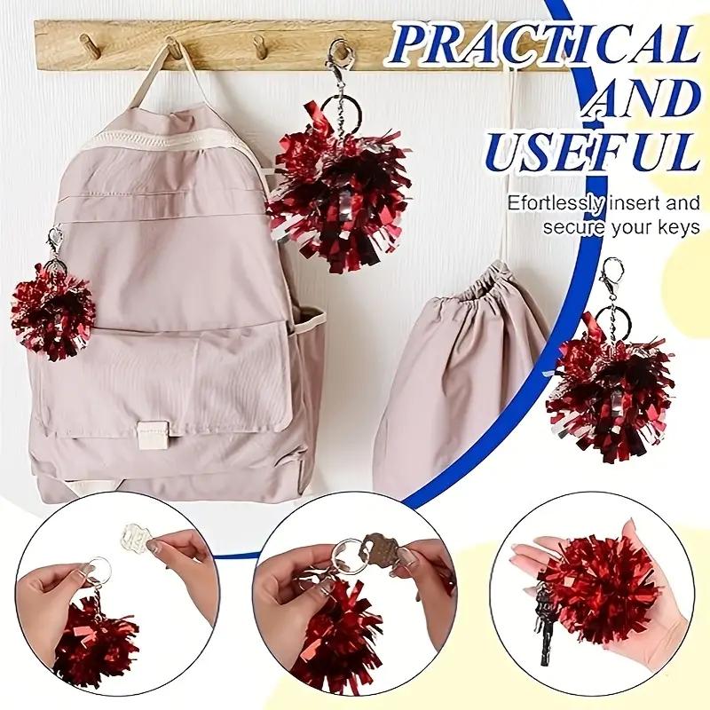 WTEMPO Colorful Mixed Keychains for Party Favors Cheerleaders Dancer Accessories Cheerleading Commemorative Keychain Pendants Bags Hanging Accessories