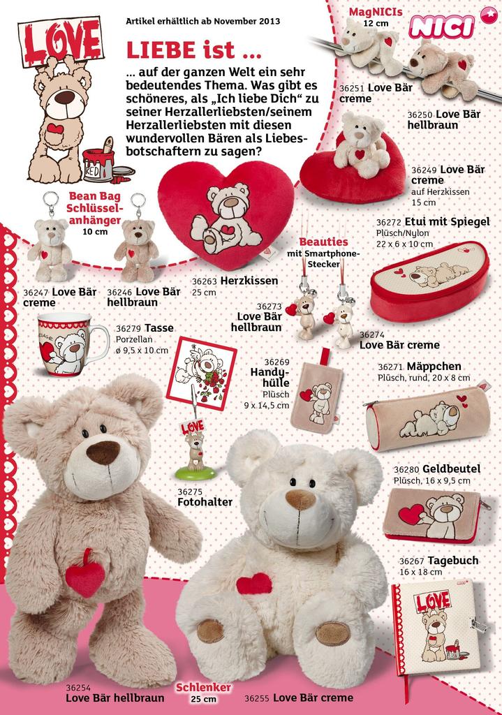 NICI Love Bear Classic 50/WH