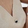 Etrive Onyx Bell Drop Necklace