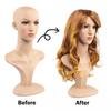 with Shoulder Display Hat Headwear Female Mannequin Head Bust Style C