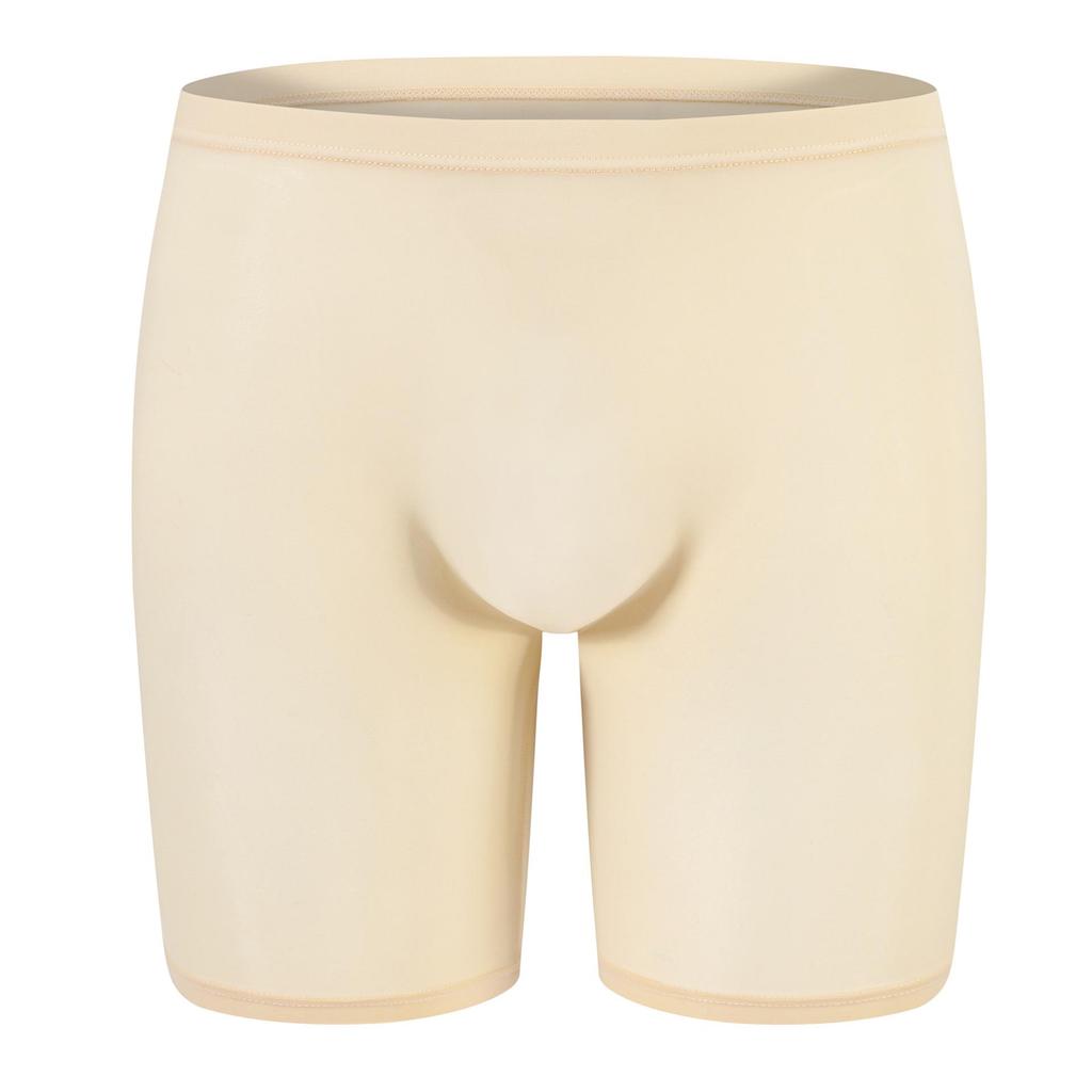 Ice Silk Men's Boxer Briefs - Solid Color Transparent Underwear