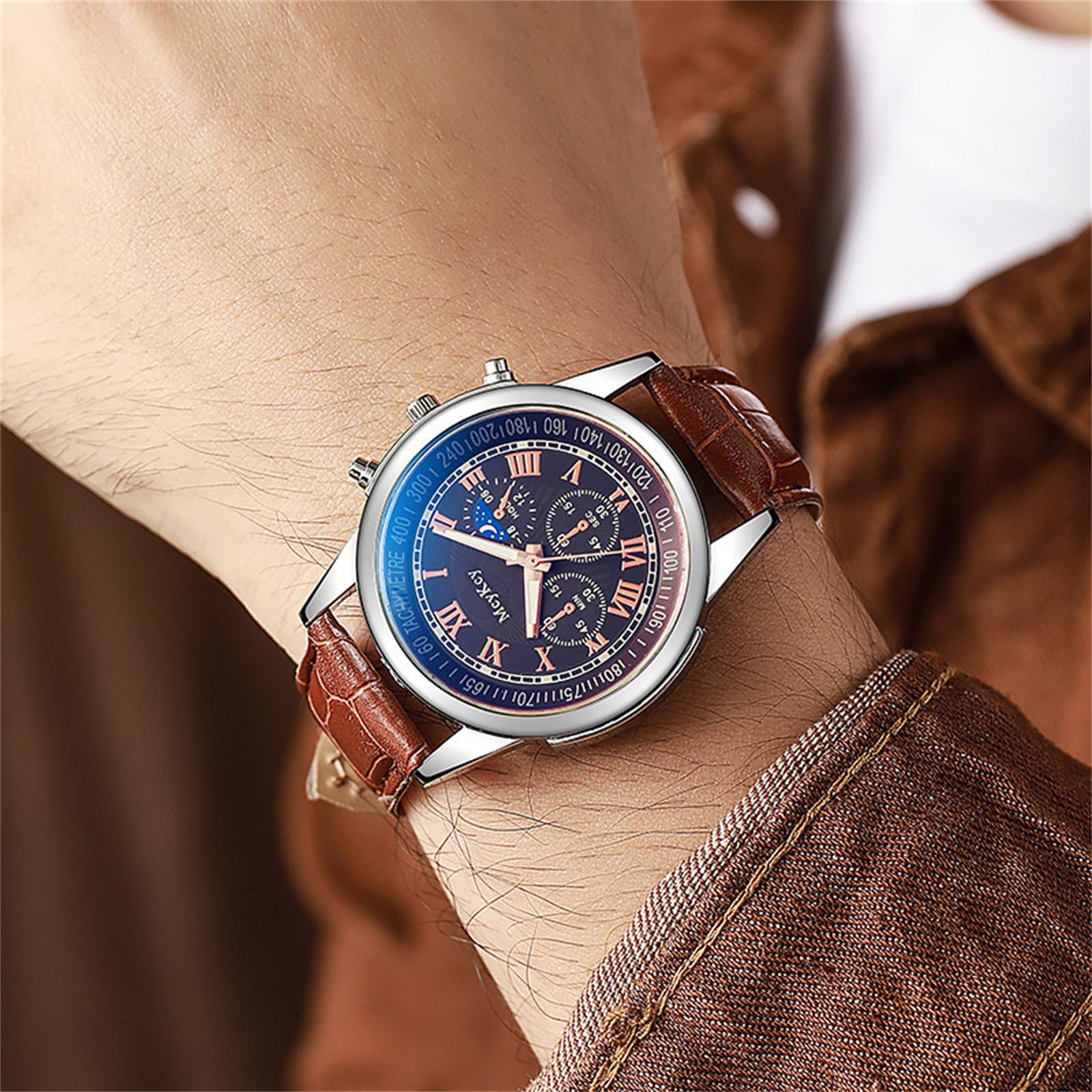 

Мужские водонепроницаемые светящиеся наручные часы-будильник для бега One Size коричневый