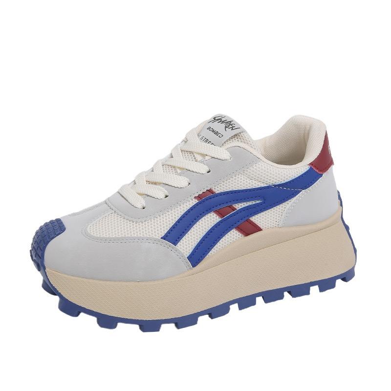 New Dad Shoes Women's Spring Student Sports Running Casual Platform Heightening Shoes -