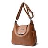 Soft Leather Large Capacity Crossbody Bag Women's Shoulder Bag Middle-aged Mother Bag