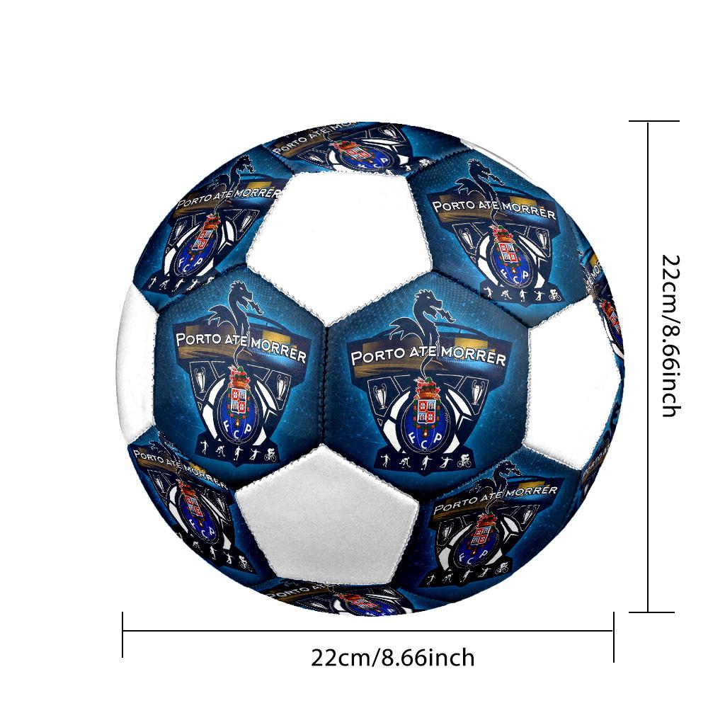 1PC FCP Size 5 Soccer Ball PrahaIndoor Soccer Ball Colorful All Ages Machine Stitched PVC Competition Ready Durable High-Bounce