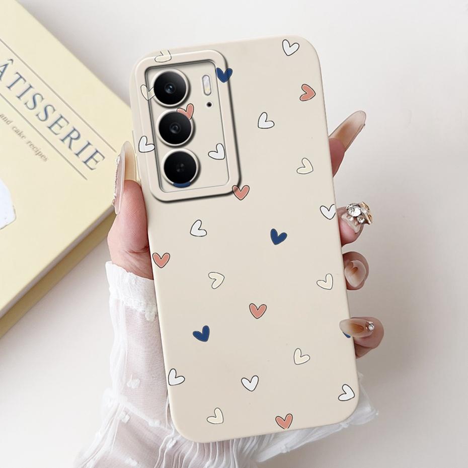 Phone Case For Realme C75 C65 4G 2024 Pretty Girl Flower Printed Soft Silicone Back Cover For Realme C65 C75 Cases Bumpers