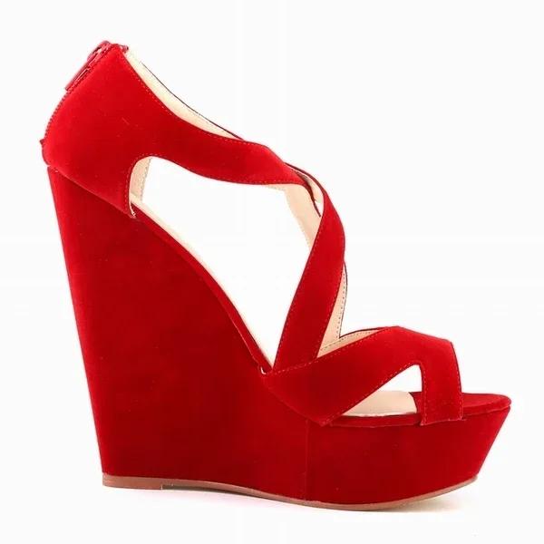 Women Sandals Summer Fashion Sexy Pumps High Heels Trend Comfort Peep Toe Wedge Platform Heel Jazz Dance Female Shoes Plus Size