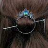 Vintage Butterfly Hair Claw Decoration For Women Inspire By Culture With Silver Plating and Crescent Shape Daily Use