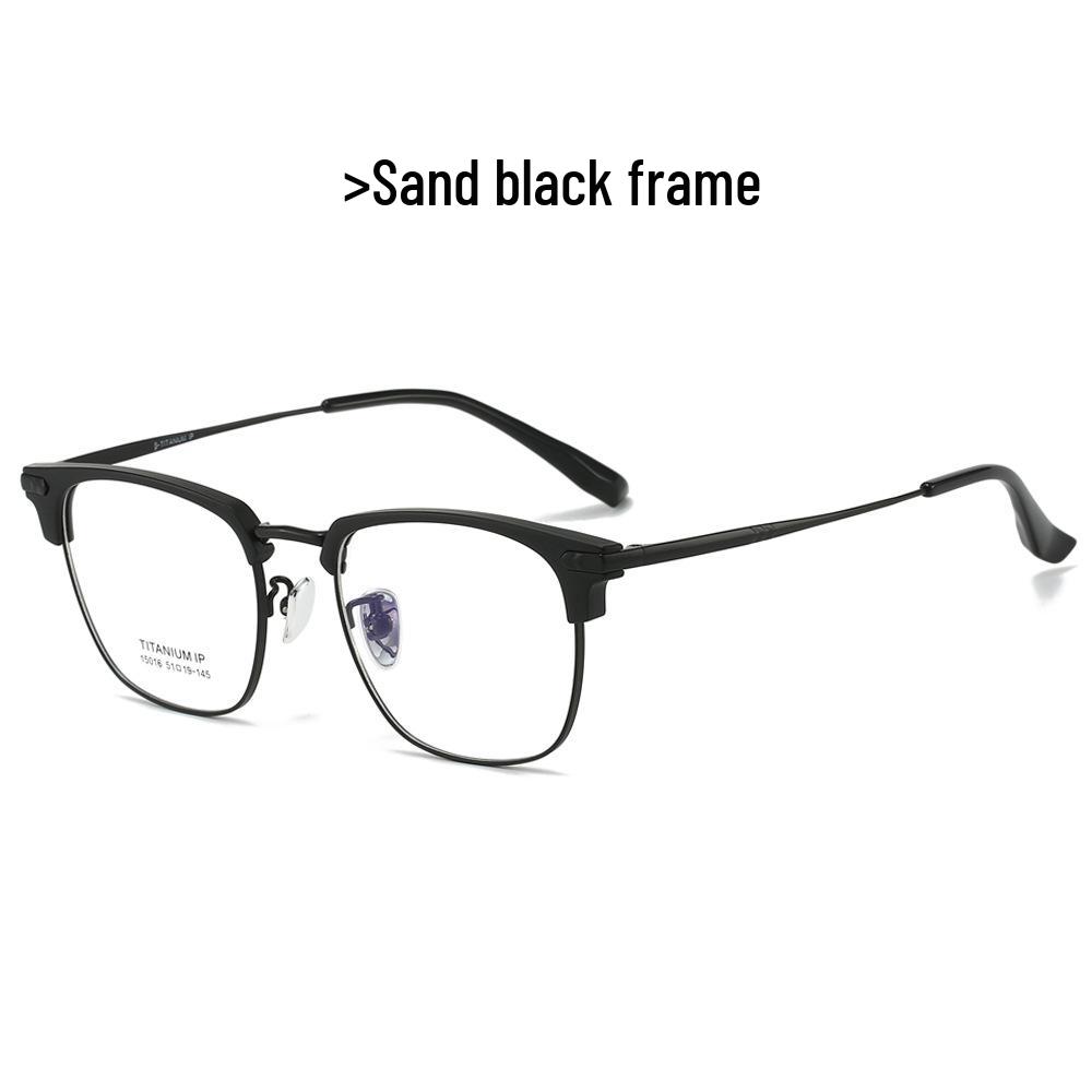 2024 Summer Ultra-Light Titanium Business Glasses - Unisex Anti-Blue Light Myopia Eyewear, Style 15016 Myopia with Anti-blue Light