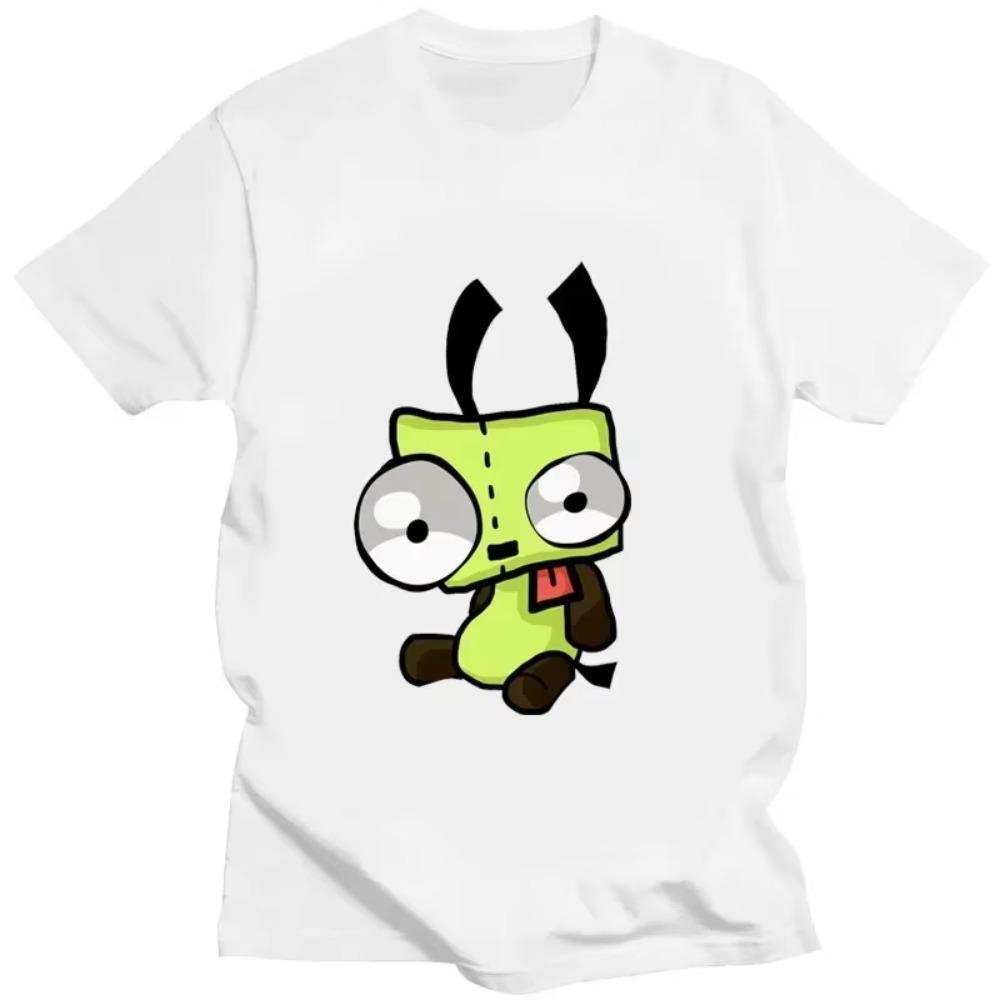 Invader Zim Graphic Tshirt Kawaii Zim Image Cute Print Cartoon T Shirt Men Women Retro Shir Fashion Tee Creativity Short-sleev