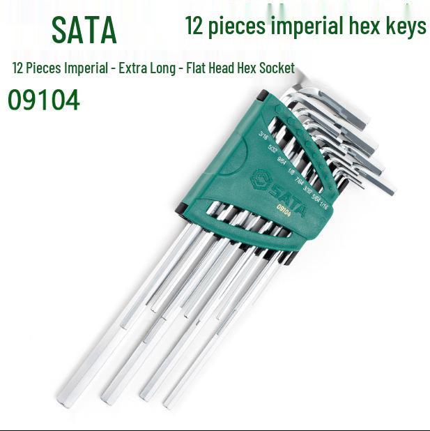 SATA Inch Inner Hex Wrench Set: 09102, 09104, 09106, 09108