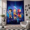 Tapiz de ParedKpop Cazadores de Demonios Arte Tela Colgante Fondo Decorativo Cubierta para Decoración de Habitación