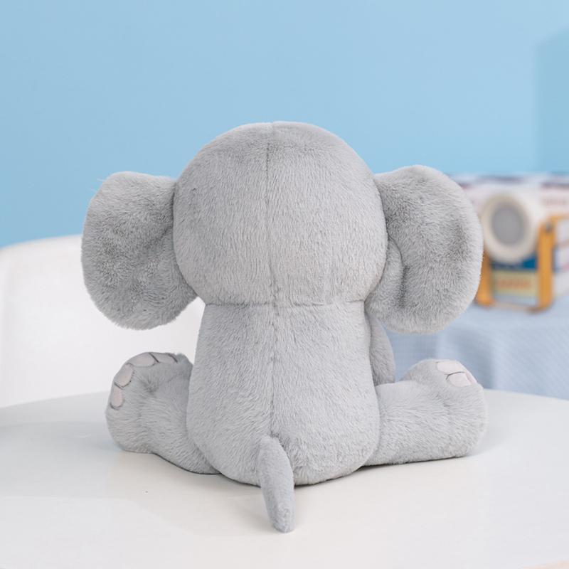 35Cm Gray Elephant Soft Stuffed Companions Creatures Cozy Sleepy Filled Bolster Plaything Cuddly Toy Suitable For Little One Space Decorative