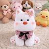 4 Sizes Available White Terrier Doll Sitting Posture Stuffed Puppy Pillow  Valentine's Day Gift