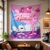 Custom Name Pink Panther Tapestry Wall Hanging for Bedroom, Living Room & Dorm Decor, Modern Home Wall Art