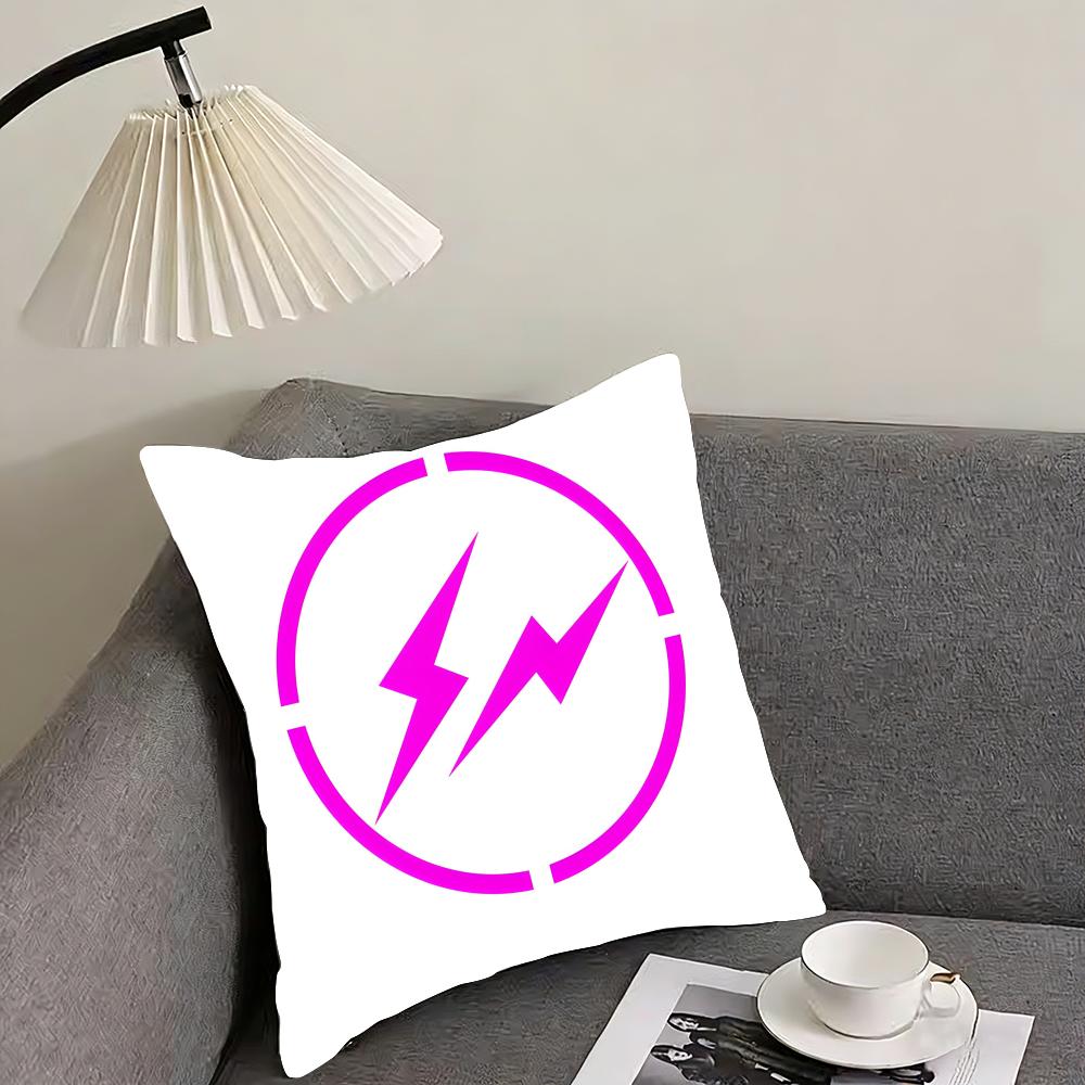 Lightning F-Fragment Designs Cushion Cover Pillowcase Ultra Soft Skin Friendly Fabric Cloud Like Comfort & Concealed Zipper