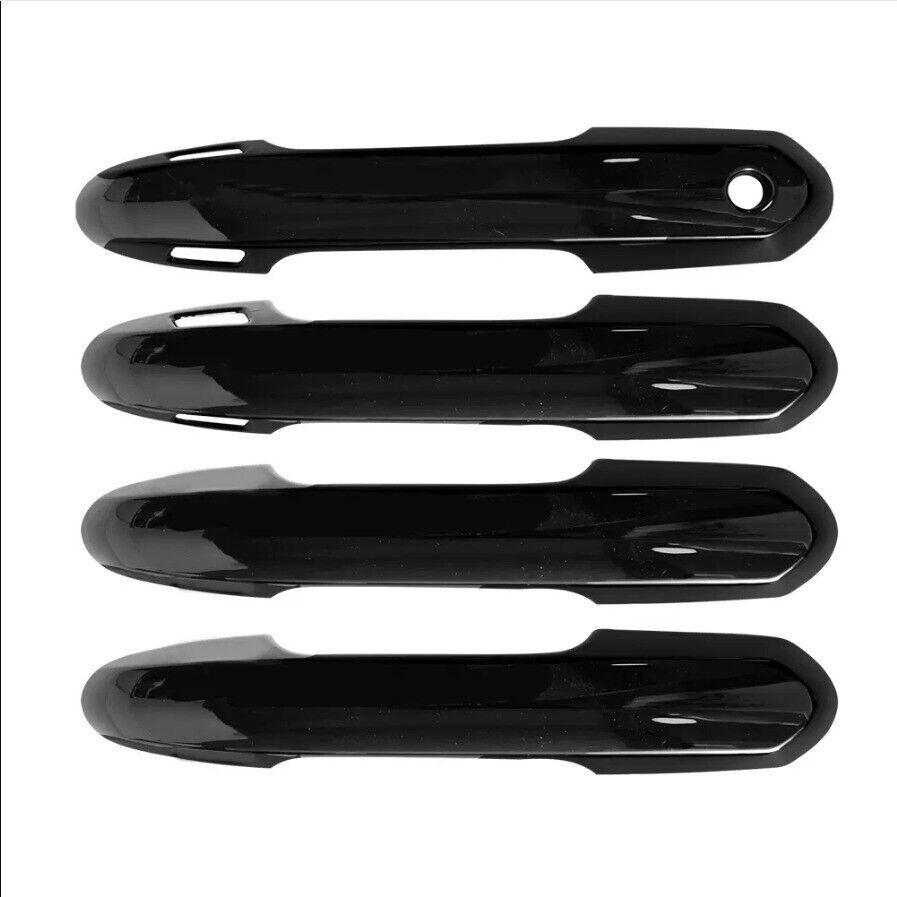 For Toyota RAV4 2019-2024 Bright Black ABS Car Front Door Handles Cover Trim 4*