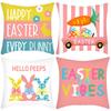 New Easter Short Plush Car Pillow Sofa Bay Window Backrest Cover, New Festival Pillow New Pillowcase