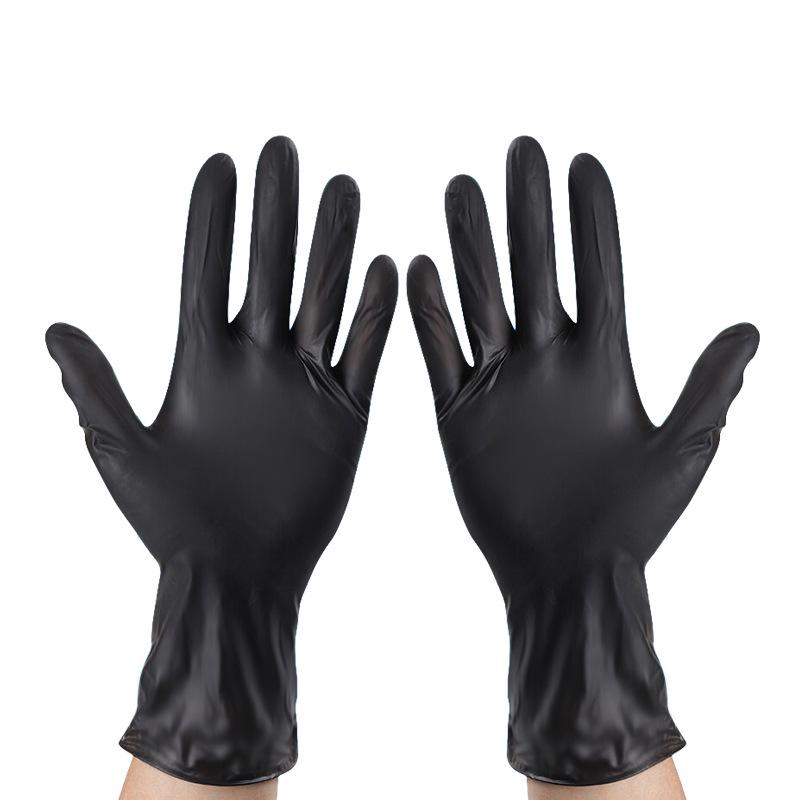 Kangbang Black Nitrile Heat-Resistant Non-Slip Cooking Gloves