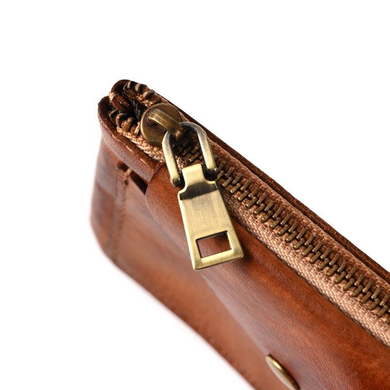 Change Bag Zipper Snap Button Compact Portable Card Bag Wallet