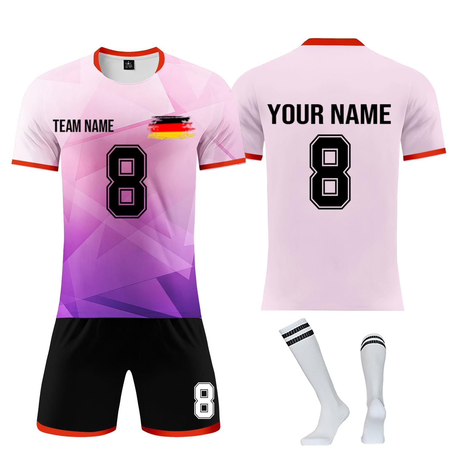 

Комплект персонализированных рубашек для мужчин и девочек с именем и номером, футбольные майки на заказ для мальчиков, тренировочный костюм XS