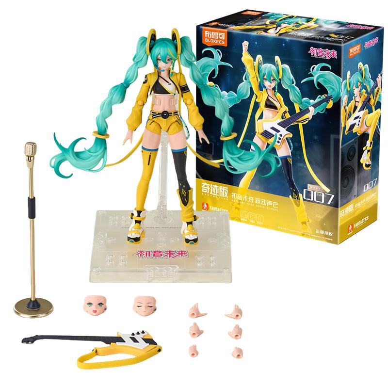 Blokees Sakura Miku Action Figure Hatsune Miku Pantastics Figurine Miracle Edition Assembled Toy Gift