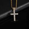 Huitan 60Cm Twisted Chain Long Necklace for Women/Men Fashion Luxury Cubic Zirconia Cross Pendant Necklace Gift Love Accessories