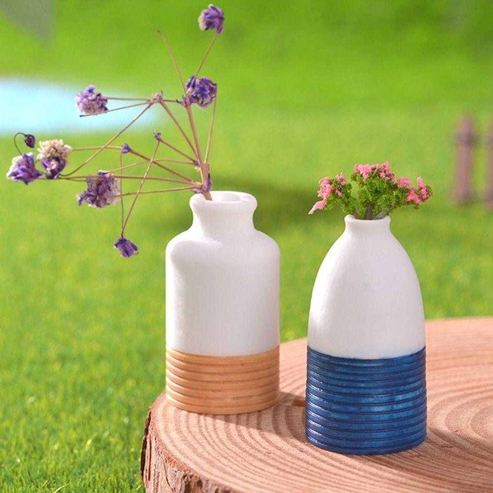 Simulation Mini Small Vase Micro Landscape Resin Model Small Ornament Scene Decoration Small Props