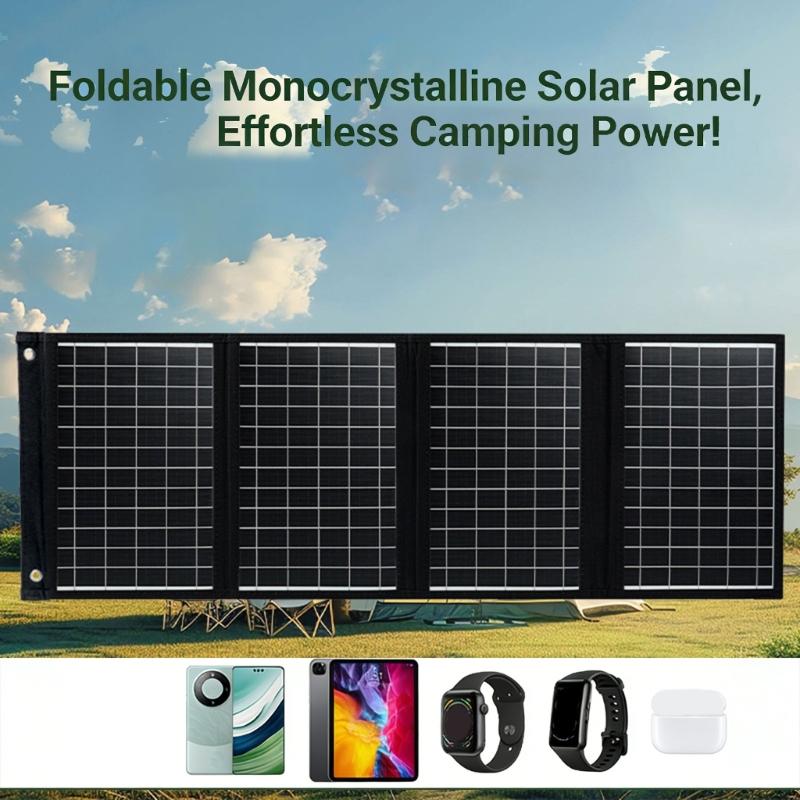 Portables 40W Foldable Solars Chargers Light Weight for Camping Hiking with Phones Tablets Emergency Power