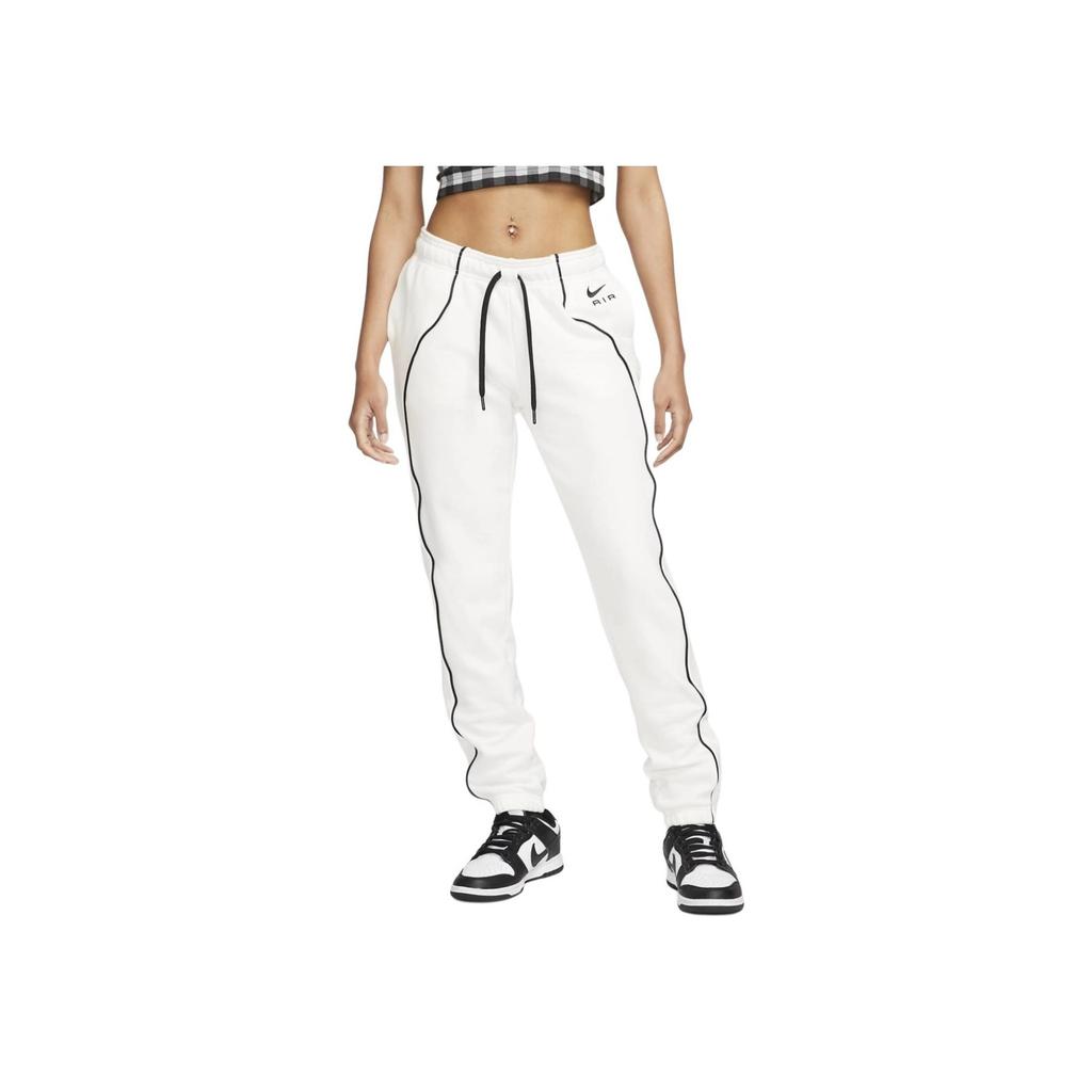 Nike Loose Logo Print Long Pants Sports Pants Women bottoms White DQ6563-133