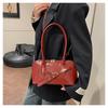 Retro Style Faux Leather Shoulder Bag for Women, Large Capacity Vintage Handbag, Trendy Commute Crossbody Bag