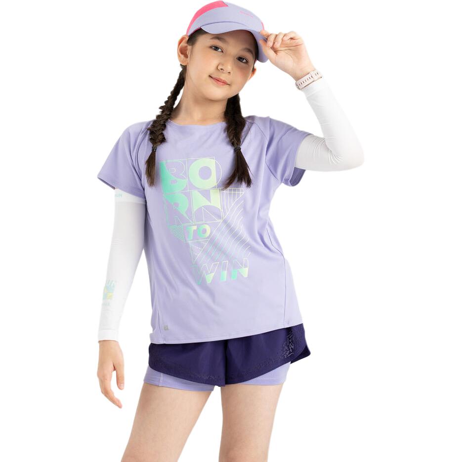 

Decathlon Breathable Slim Pocket Children s Shorts Women s Midnight Purple/Lavender Purple 123-130