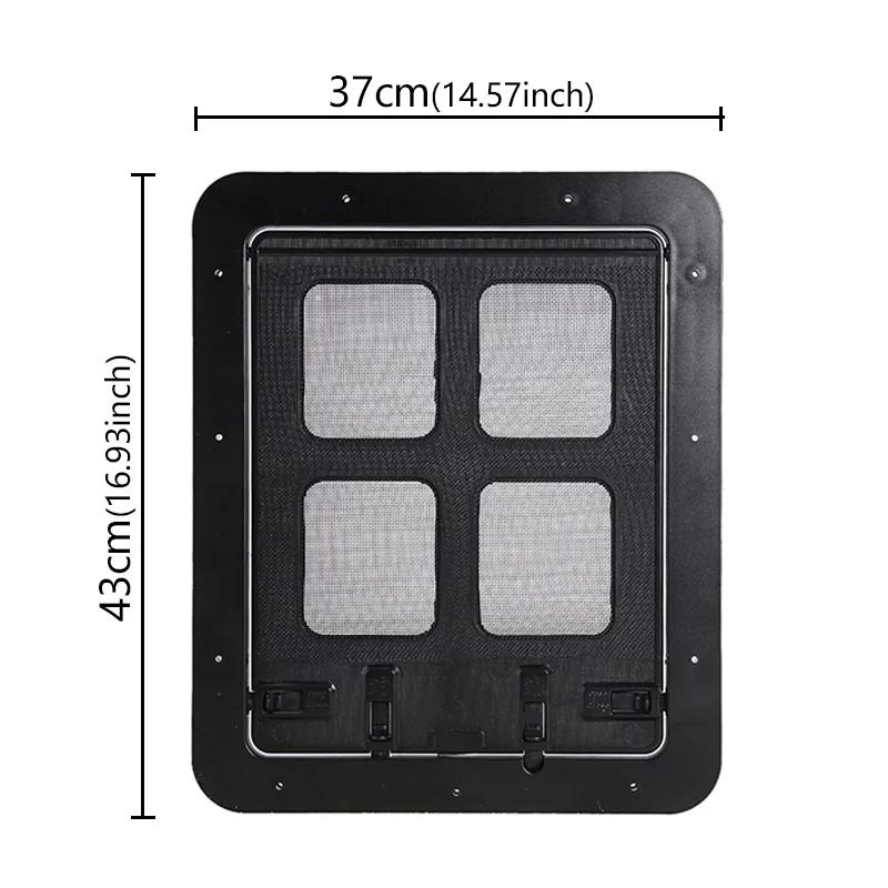 Automatic Pet Dog Home Screen Door Lockable Sliding Screen Door Magnetic with Magnetic Flap Car Doors 4 Ways Lockable Pet Gate