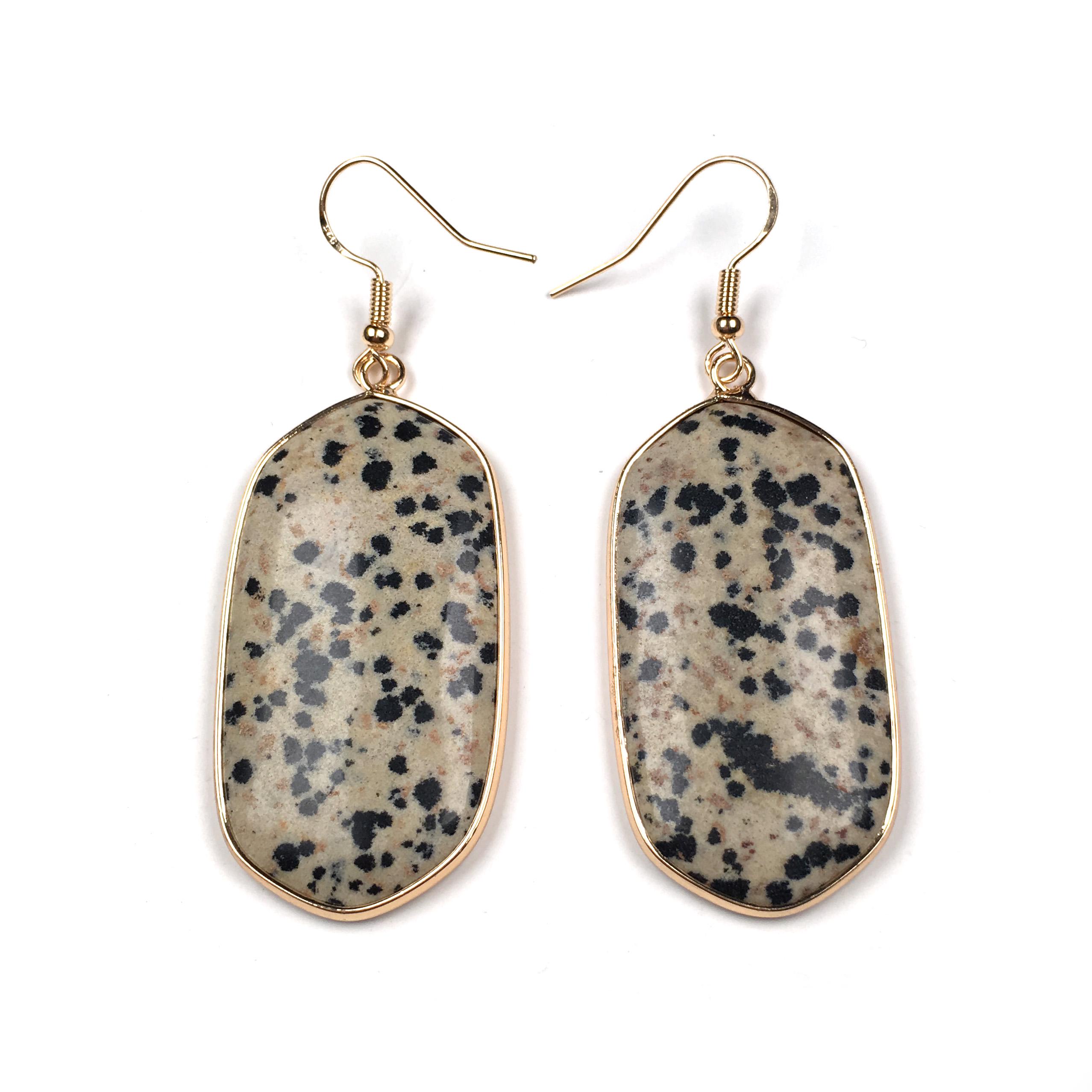 

Серьги женские из натурального камня 23 x 48 mm