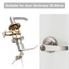 Stainless Steel Bedroom Handle Knob Universal Door Knob Replacement Three-bar Handle Lock  Room