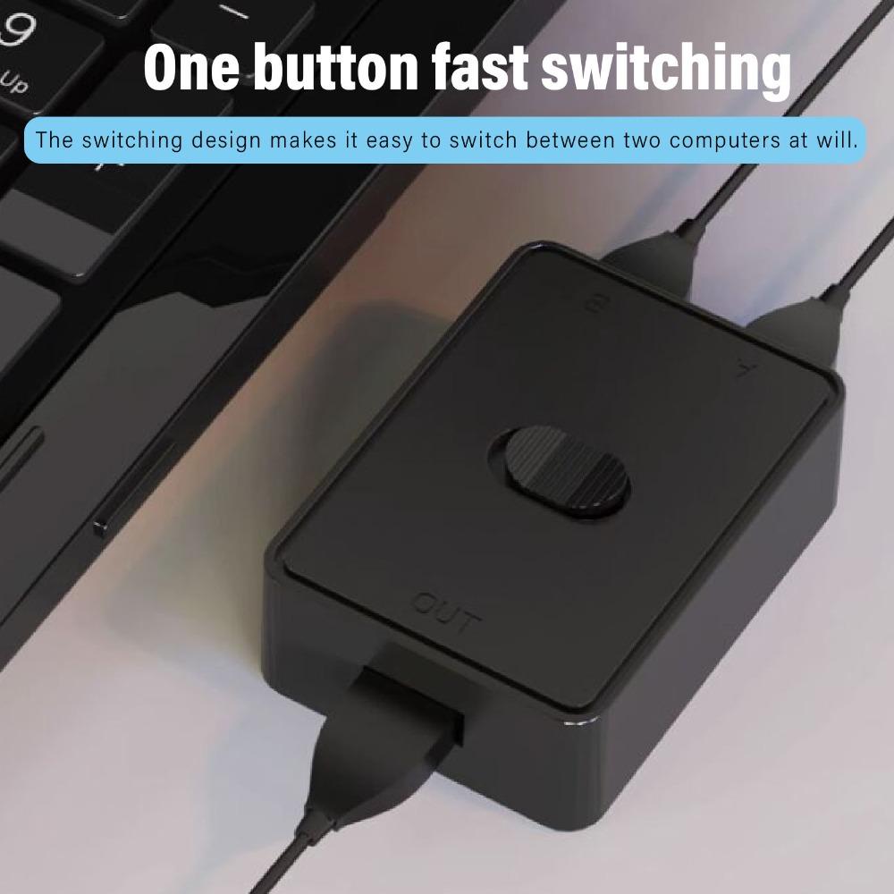 2 in 1 Out/ 1 in 2 Out USB KVM Switch High Speed Bi-Directional USB Switch  Keyboard