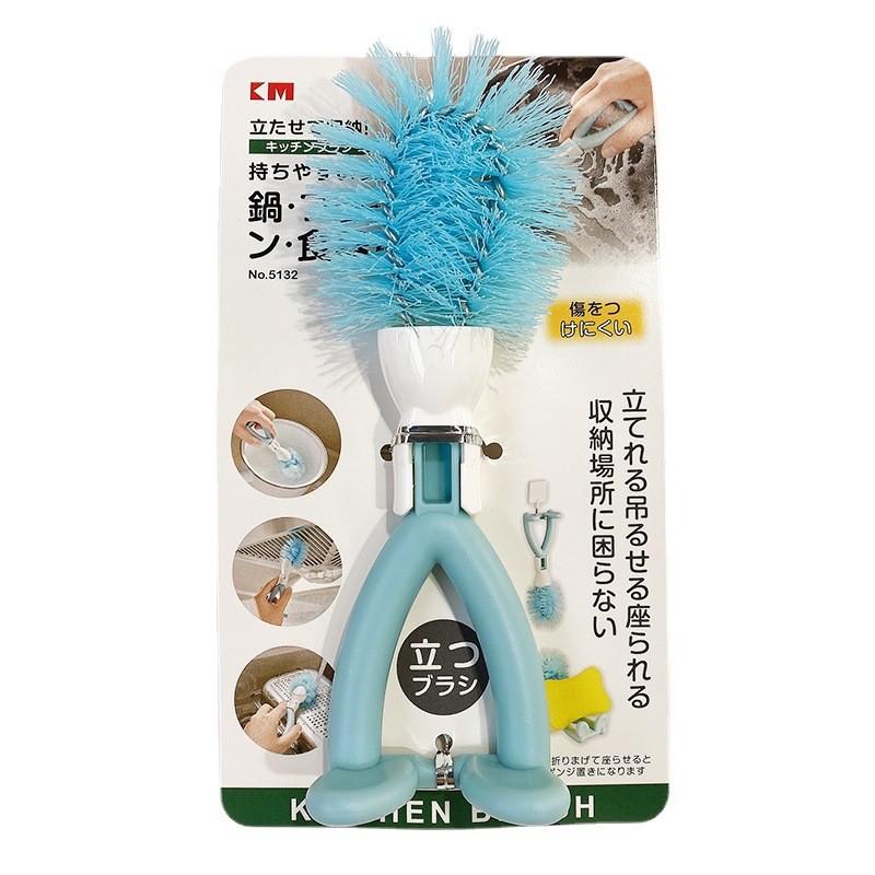 Kitchen Cleaning Brush With Plastic Material For Pots And Dishware