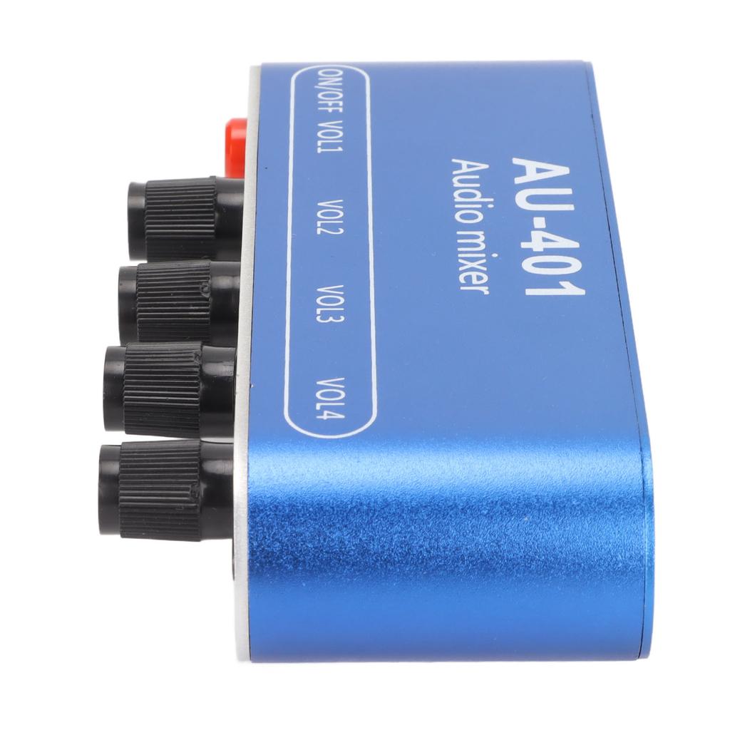 Mini Stereo Mixer 4 In 1 Out Volume Adjustment 3.5mm Sound Selector Amplifier for PC Laptop Headphone