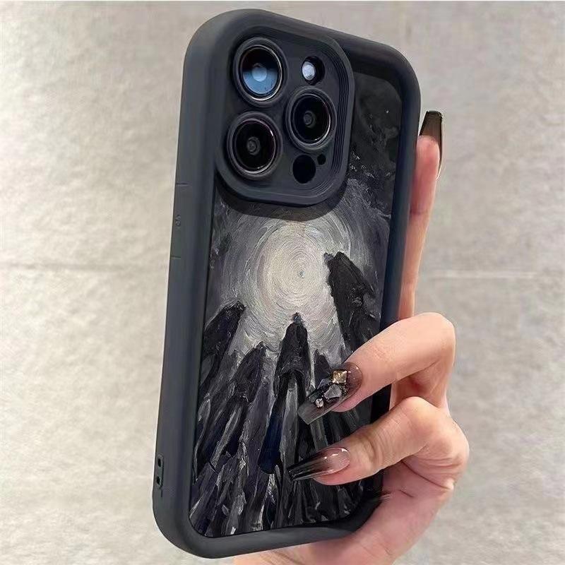 Dark Gaze Abyss for 16pro iPhone Case iPhone14plus Personality 13promax Soft X