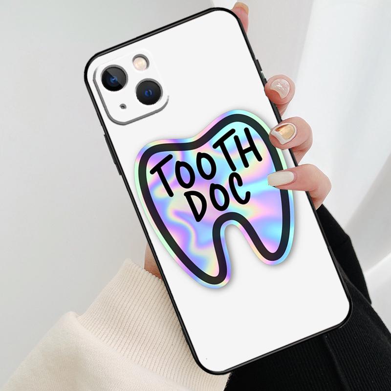 Cute Tooth Dentist Phone Case For iPhone 17 Pro Max 16 15 14 11 12 13 Pro Max mini 15 16 Plus 16e 17 Air Cover