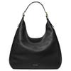 Nolita Brand Logo Metal Decoration Pebbled Leather Hand Shoulder Bag Large Size Women Black