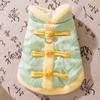 New cat clothes Chinese Tang clothing buckle autumn and winter warm into cat kittens small dogs dog vests pet cotton-padded clothes