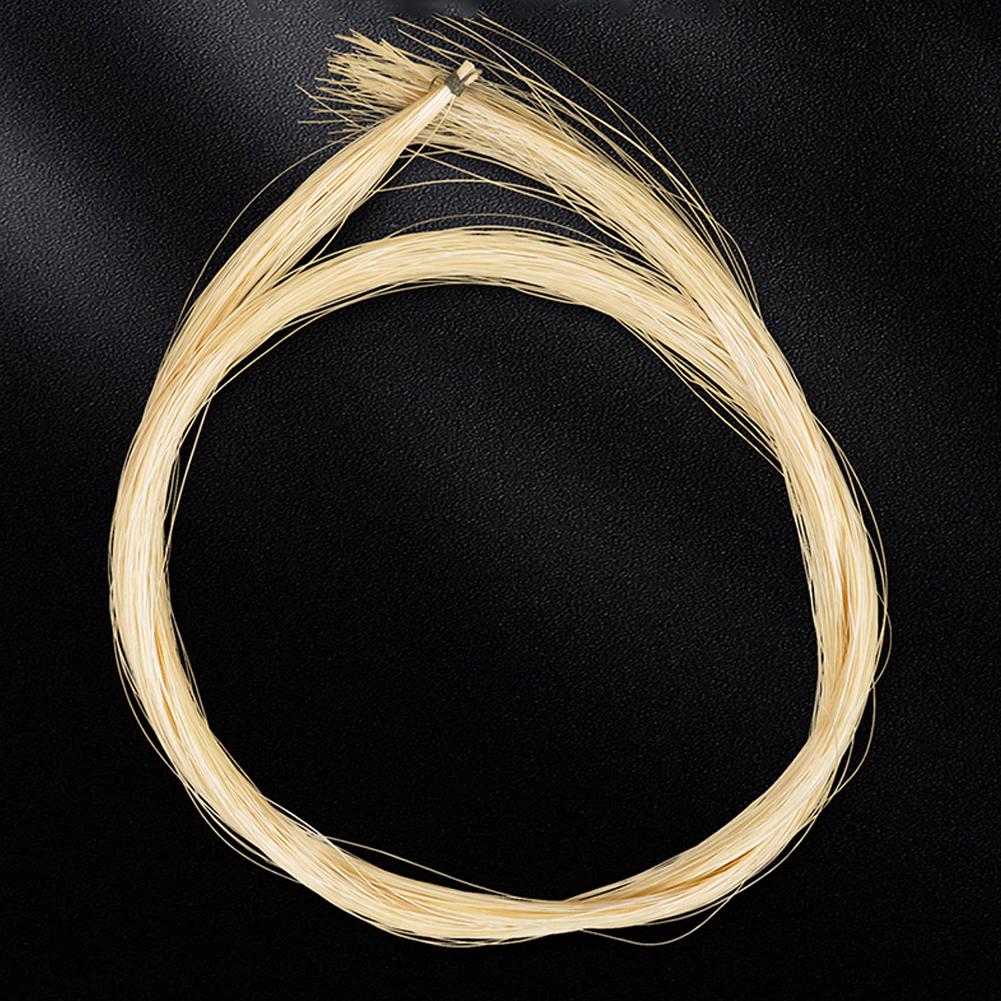 1 Hank Violin Bow Horse Hair Unbleached Replacement Violin Bow Hair White Violin Bow Hair for 4/4 3/4 1/2 1/4 1/8 Bow