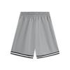 Li Ning Sports Lifestyle Series Letter Logo Mid Waist Drawstring Comfortable Sports Shorts Men Shorts Gray AKSU623-4