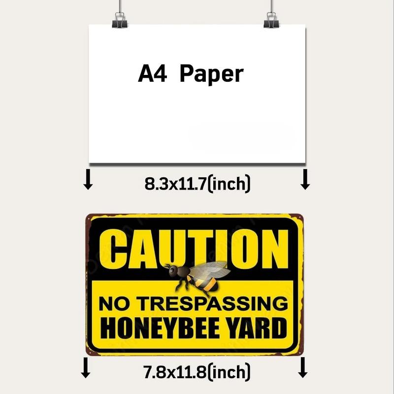 Vintage Bee Kind Funny Poster Honeybee Happy Retro Metal Sign Home Outdoor Wall BeeKeeper Slogans Art Tin Plate Decoration