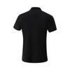 Li-Ning Breathable Solid Color Logo Short Sleeve Polo Shirt Men tops Black APLV039-2