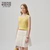 Teenie Weenie Women's French Fashion Hollow Knit Crop Top