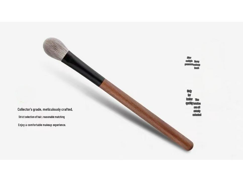 Bamboo Fendou Large Peach Heart Makeup Brush Set with Soft Bristles - Includes Eyeshadow, Base, Highlighter, and Blush Brushes