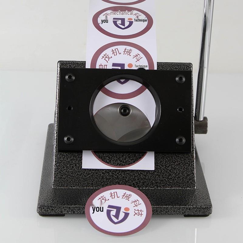 25/75MM Metal Desktop Round Cutter for Tin Badge, Button, Card, and PVC